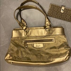 Authentic Coach purse and wallet